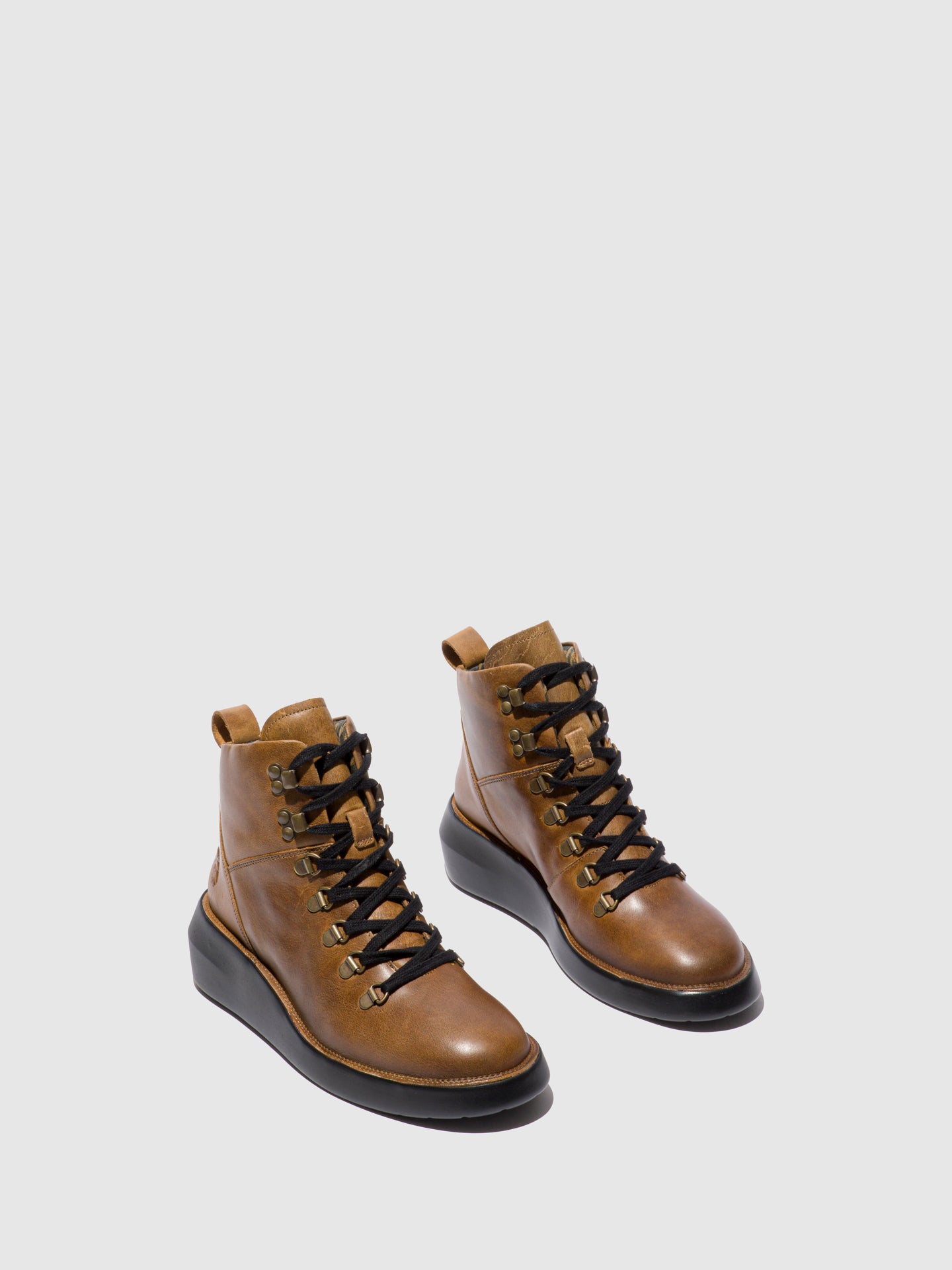 Fly London Botins com Atacadores BIKA501FLY RUG CAMEL